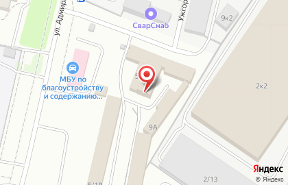 Дилижанс на улице Адмирала Макарова на карте