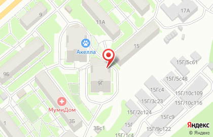Киви на улице Партизана Железняка на карте