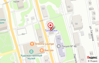 Отель Три лыжи на карте