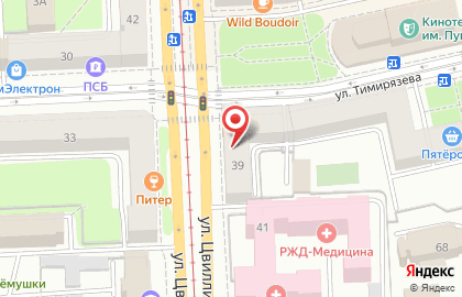 Торговая фирма Челябкоммерс на улице Цвиллинга на карте