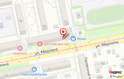 Интернет-провайдер Сибсети на улице Петра Мерлина на карте