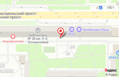 Всероссийская политическая партия Единая Россия в Курчатовском районе на карте