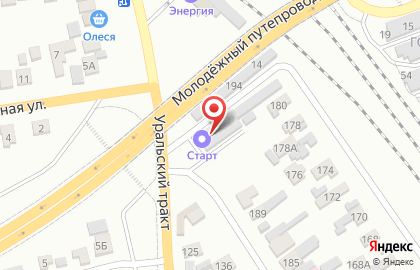 Магазин аккумуляторов Старт на карте