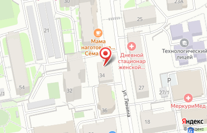 Парикмахерская Богиня на улице Ленина на карте