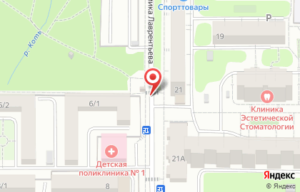 Склад-Цветы.рф на улице Академика Лаврентьева на карте