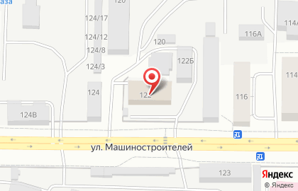ООО КлинЛайн на улице Машиностроителей на карте