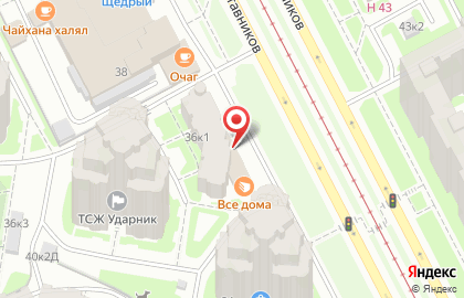 Салон оптики Сфера на метро Ладожская на карте