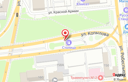 АЗС в Красноярске на карте