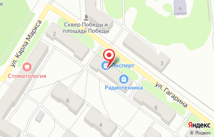 Магазин электроники и бытовой техники Радиотехника на карте