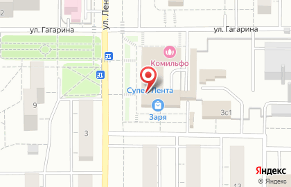 Супермаркет Лента на улице Ленина в Балашихе на карте