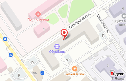 Магазин Умелые руки на Октябрьской улице на карте