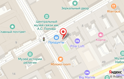 Банкетный зал в Санкт-Петербурге на карте