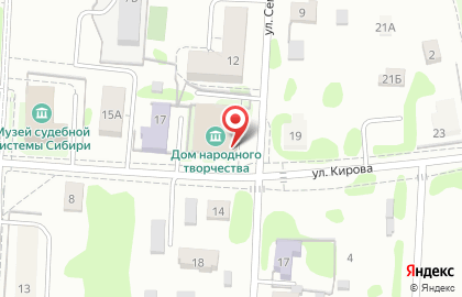 Дом народного творчества на улице Семакова на карте