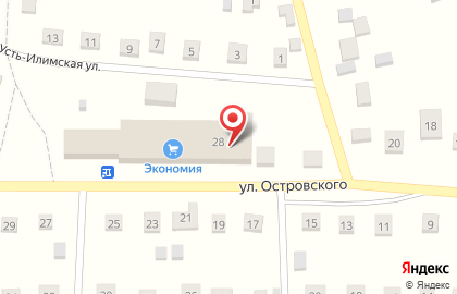 Супермаркет УсТь-Терем на улице Островского на карте