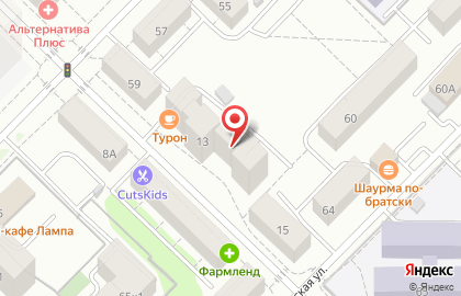 Служба по заказу эвакуаторов Антарес на улице Котовского на карте