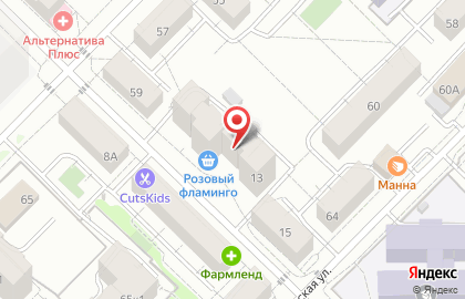 Мастерская на улице Котовского на карте