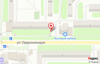 Киоск по продаже хлебобулочных изделий Свежий Хлеб на улице Орджоникидзе на карте