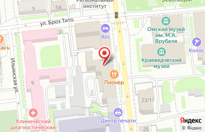 Школа вокала и музыки Арт-Фа в Омске на карте