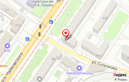 Стоматологическая поликлиника №2 на проспекте Чайковского на карте