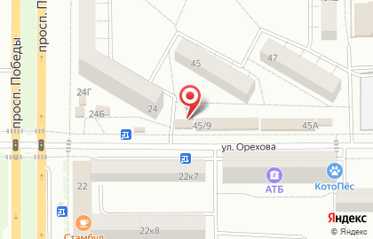 Каравай в Комсомольске-на-Амуре на карте