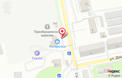 Супермаркет Пятерочка на Социалистической улице на карте