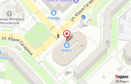 Магазин хлебобулочных изделий на улице Юрия Гагарина на карте