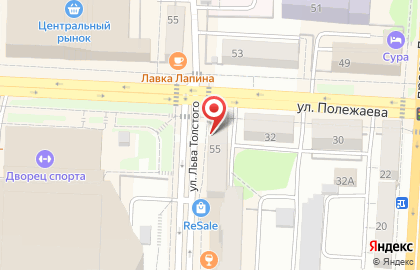 Магазин Мир обоев на улице Льва Толстого на карте