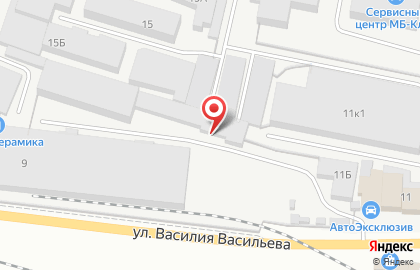 Магазин шин и дисков на улице Василия Васильева на карте