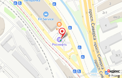 АЗС Роснефть на Привокзальной площади на карте