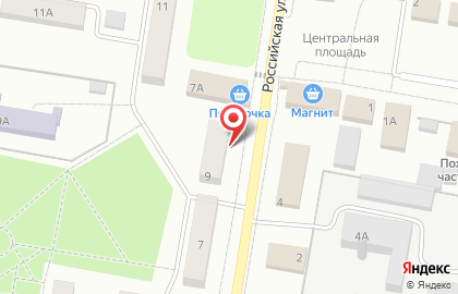 Продуктовый магазин Хозяюшка в Октябрьском районе на карте