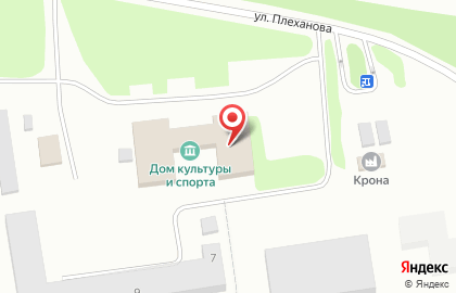 Дом культуры и спорта на улице Плеханова на карте