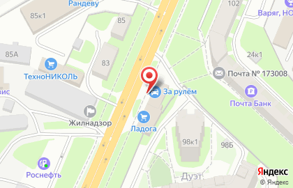 Магазин автозапчастей За рулем на Большой Санкт-Петербургской улице на карте