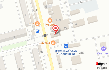 Булофная на Солнечной улице на карте
