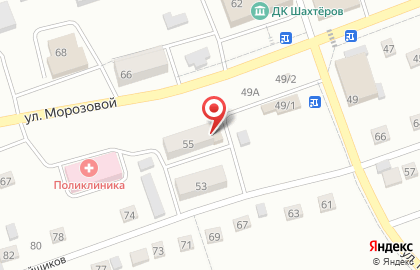 Продуктовый магазин в Прокопьевске на карте