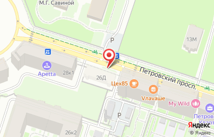 Алмаз на Петровском проспекте на карте