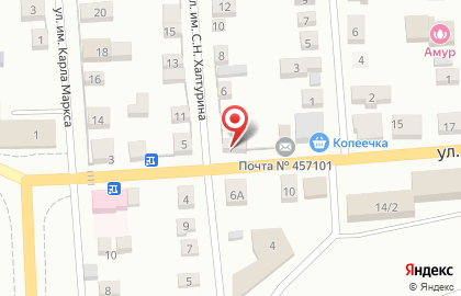 Почтовое отделение №101 в Челябинске на карте