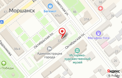 Моршанский районный совет народных депутатов Тамбовской области на карте