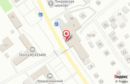Продуктовый магазин на Советской улице на карте