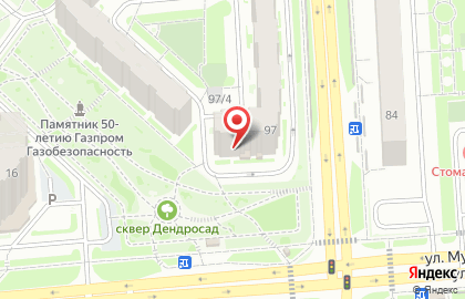 Салон-парикмахерская Семья в Центральном районе на карте