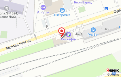 Шиномонтажная мастерская на Фрязевской улице на карте