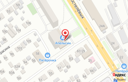 Супермаркет Магнит в Промышленном районе на карте