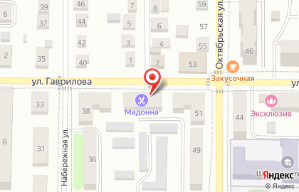 Мадонна на улице Гаврилова на карте