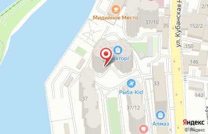 Гастроном Гурман в Западном районе на карте