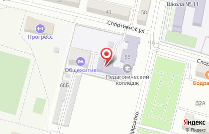 Каменский педагогический колледж в переулке Володарского на карте