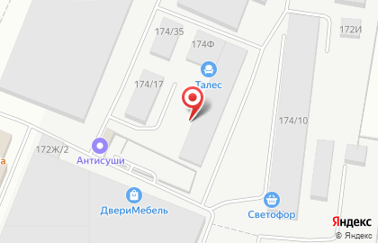 Магазин-склад автозапчастей autoclub48.ru в Железнодорожном районе на карте