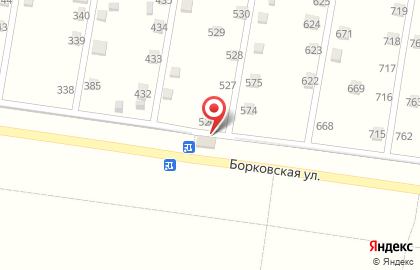 Магазин продуктов на Борковской улице на карте