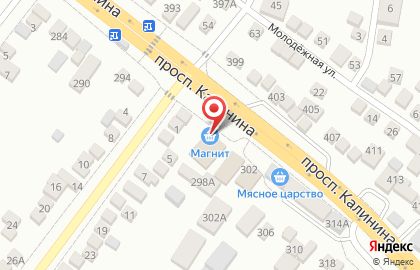 Супермаркет Магнит в Пятигорске на карте