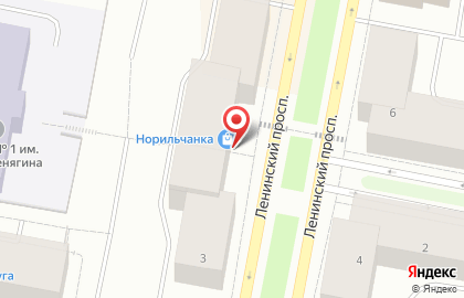Магазин ювелирных изделий Норильчанка на карте