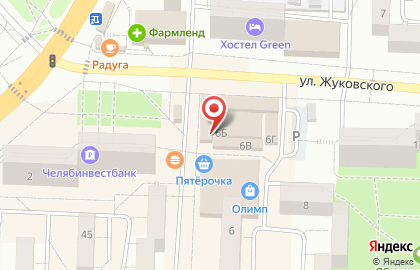Магазин в Челябинске на карте