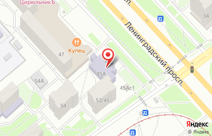 Магазин мебели МебельГрад на Ленинградском проспекте на карте